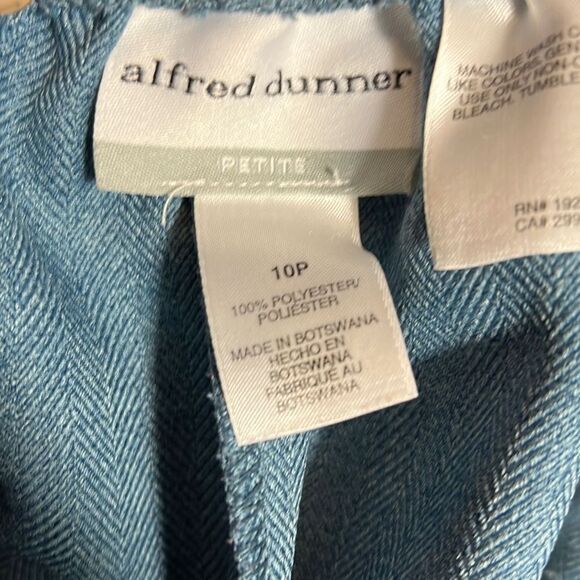 Alfred Dunner Women Petite Blazer Jacket Floral Embroidered Mallard Suit - Picture 11 of 14